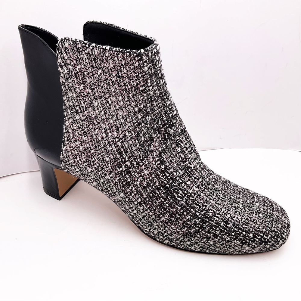 {Donald J. Pliner} Jakk Tweed/Patent Leather Boots - Picture 15 of 16
